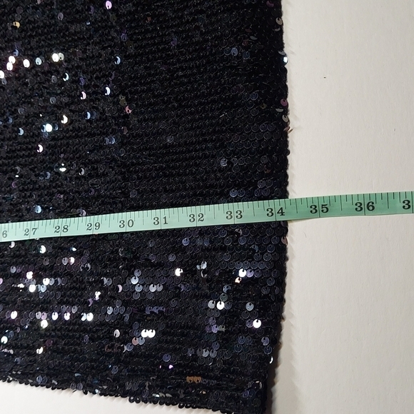 ARMANI EXCHANGE SEQUIN-STUDDED V-NECK DRESS SIZE 4 - Picture 11 of 16